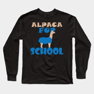 Alpaca school Long Sleeve T-Shirt